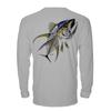 Denali Performance Men's UPF 50+ ProtectUV Long Sleeve T-Shirt - Yellowfin Tuna Design by Marcos Augusto, XL Grey view 1