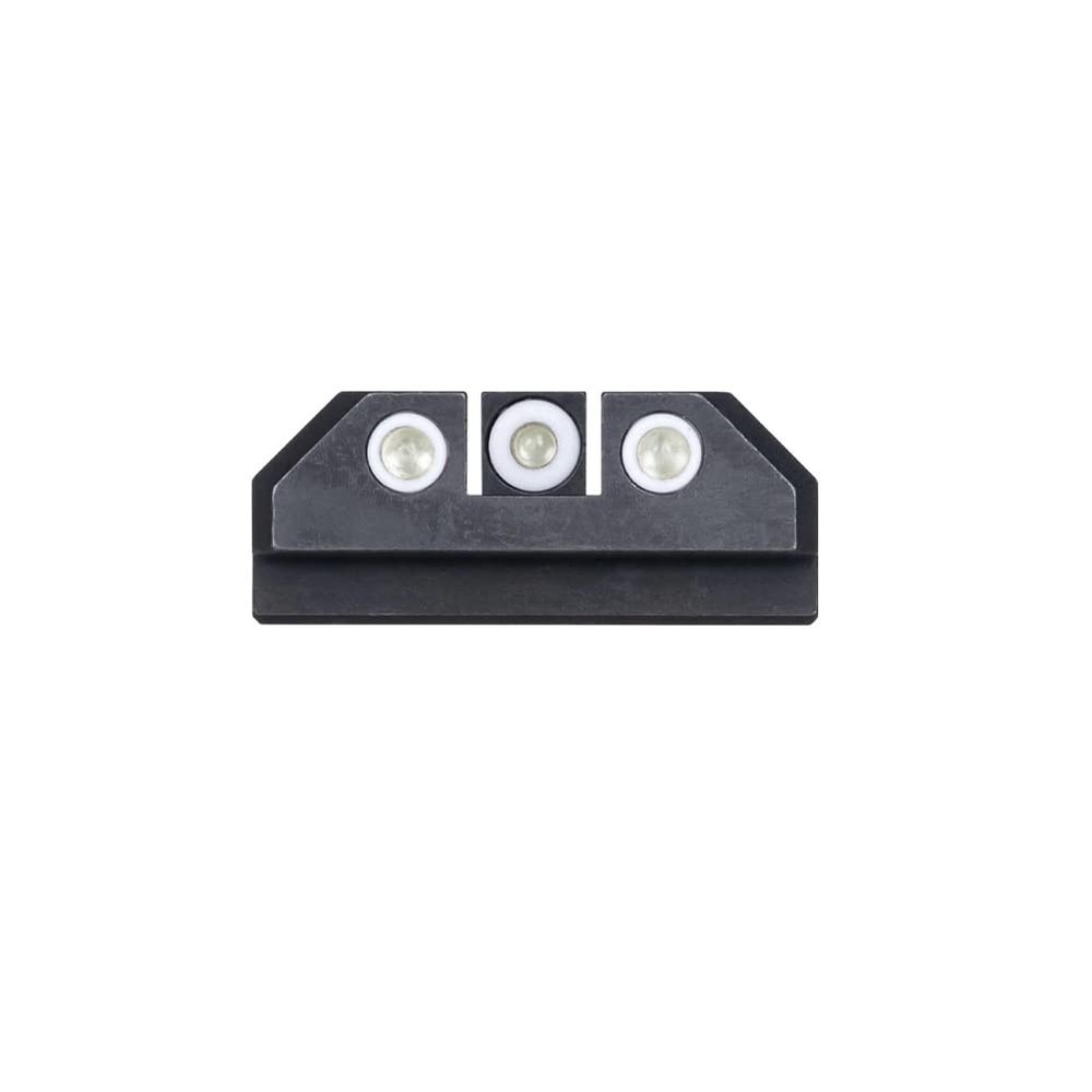 Night Fision Tritium Night Sight Set for CZ USA P-10 C/F - White Front Ring, White Rear Rings