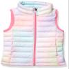 Amazon Essentials Girls' Lightweight Water-Resistant Packable Puffer Vest, Pink Ombre, X-Large view 1