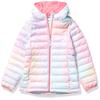 Amazon Essentials Girls' Lightweight Water-Resistant Packable Hooded Puffer Jacket, Pink Ombre, XX-Large view 1