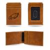 Rico Industries Laser Engraved Front Pocket Wallet, Philadelphia Eagles, 2.75 x 4-inches Brown view 1