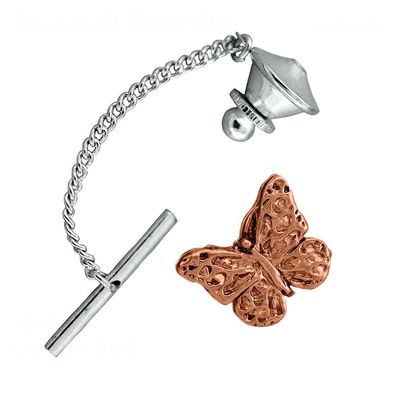 Creative Pewter Designs Copper Plated Butterfly Tie Tack AC040TT