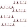 30pcs Fish WOW! Size #12 Fishing 3X Strong Treble Hooks Red Standard Shank Round Bend Size12 view 1