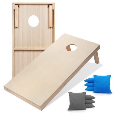 Tailgating Pros Premium Cornhole Game - Regulation or Tailgating Size Corn Hole Boards w/Corn Filled Bags & Optional LED Lights