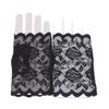 GOMYIE Womens Sunblock Fingerless Gloves Summer Uv Protection Driving Cotton Gloves(black) view 1