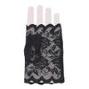 GOMYIE Womens Sunblock Fingerless Gloves Summer Uv Protection Driving Cotton Gloves(black) view 2