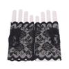 GOMYIE Womens Sunblock Fingerless Gloves Summer Uv Protection Driving Cotton Gloves(black) view 3