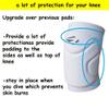 Rawxy Volleyball Knee Pads with High Shock Absorbing Cushion,Adult Junior Youth Men &Women Boy Girls Gift (white, Middle and Large) view 3