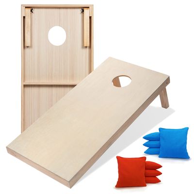 Tailgating Pros Premium Cornhole Game - Regulation or Tailgating Size Corn Hole Boards w/Corn Filled Bags & Optional LED Lights