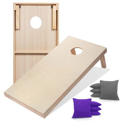 Tailgating Pros Premium Cornhole Game - Regulation or Tailgating Size Corn Hole Boards w/Corn Filled Bags & Optional LED Lights