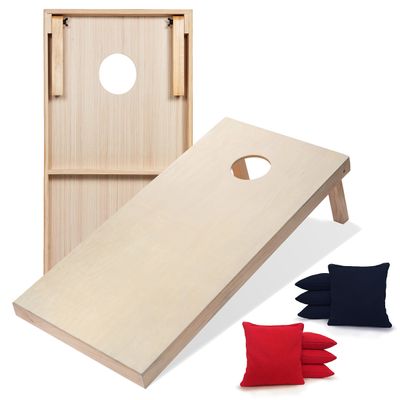 Tailgating Pros Premium Cornhole Game - Regulation or Tailgating Size Corn Hole Boards w/Corn Filled Bags & Optional LED Lights