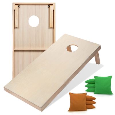 Tailgating Pros Premium Cornhole Game - Regulation or Tailgating Size Corn Hole Boards w/Corn Filled Bags & Optional LED Lights