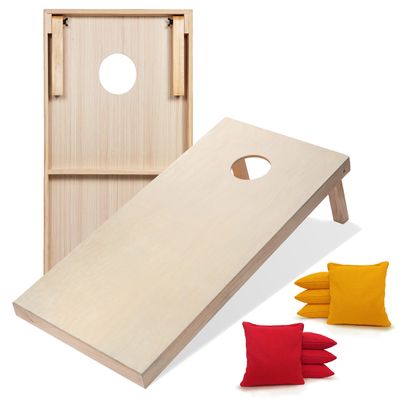 Tailgating Pros Premium Cornhole Game - Regulation or Tailgating Size Corn Hole Boards w/Corn Filled Bags & Optional LED Lights