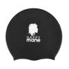 Happy Mane Silicone Swim Cap for Braids and Dreadlocks - Keeps Your Hair Dry While Swimming and Bathing Long Hair, Extensions, and Curly Hair - Large Shower Cap for Women, Men, Kids (Black, Small) view 3