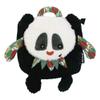 Les Deglingos  Velour Backpack for Children, Rototos le PANDA, Black, Ideal for Nursery, from 12 Months  34 cm view 1
