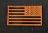BritKitUSA SAR Infrared Reverse US Flag Patch Orange & Black Search & Rescue view 1