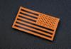 BritKitUSA SAR Infrared Reverse US Flag Patch Orange & Black Search & Rescue view 2