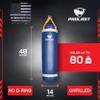 PROLAST 4 ft 80lb Heavy Boxing Punching Bag, Muay Thai, MMA, Strength Training Equipment, Hanging, Unfilled, No D Ring, Rhino Logo, Blue/Yellow view 4