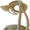 Bull Rope Tan Poly - Custom Pro 9x5 RH 7/8" x 1" Soft - EPT Bull Ropes Bull Riding Rope 16' view 2