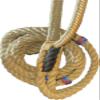 Bull Rope Tan Poly - Custom Pro 9x5 RH 7/8" x 1" Soft - EPT Bull Ropes Bull Riding Rope 16' view 4