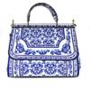 Nal Sur Luxury Italy Brand Ethnic Flower Print Bag Leather Lady Handbag Women's Colorful Shoulder Bag view 1
