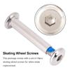 Wbestexercises 10pcs Inline Skate Replacement Screws, Skates Wheel Axles Hardware (Middle Part Length: 31mm, 36mm) view 3