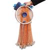 Cast Fishing Net with Aluminum Frame, 0.8 inch Mesh, 7.8-13.8 ft Diameter view 2