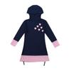 Agoky Girls Kids 2-Piece Full Body Swimsuit UPF50+ Swimwear Sun Protection Rash Guard Sunsuit Navy Blue 7-8 view 3