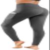 Lingswallow High Waist Yoga Pants - Yoga Pants with Pockets Tummy Control, 4 Ways Stretch Workout Running Yoga Leggings (Grey, X-Large) view 1