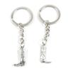 100 Items Metal Keychain Keyring Key Tags Chains Rings Jewelry Bag Charms X1KZ7 Womens Boot view 1