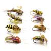 Fly Fishing Flies Realistic Dry Wet Nymph Trout Flies Hand Tie Lures Kits 12/26/48 Pcs (3-Hornet kit 12pcs) view 2