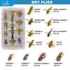 Fly Fishing Flies Realistic Dry Wet Nymph Trout Flies Hand Tie Lures Kits 12/26/48 Pcs (3-Hornet kit 12pcs) view 3