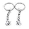 1 Item Metal Keychain Keyring Key Tags Chains Rings Jewelry Bag Charms OP4C3 Parent Child Swan Goose