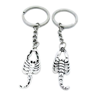 20 Items Metal Keychain Keyring Key Tags Chains Rings Jewelry Bag Charms Z7MZ2 Scorpion Scorpio