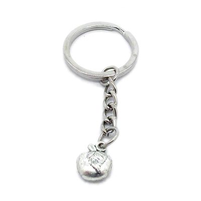 50 Items Metal Keychain Keyring Key Tags Chains Rings Jewelry Bag Charms Y0RW4 Apple