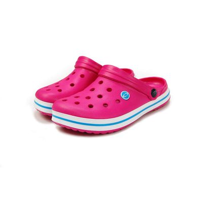 TWF Sharkies Lighweight Beach Shoe/Cloggs - Pink/Turquoise 1 UK
