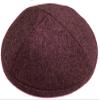 A1 Skullcap Wool Fabric Kippot Single or Bulk Kippah Optional Custom Imprinting Inside for Your Speacial Event  Burgundy view 1