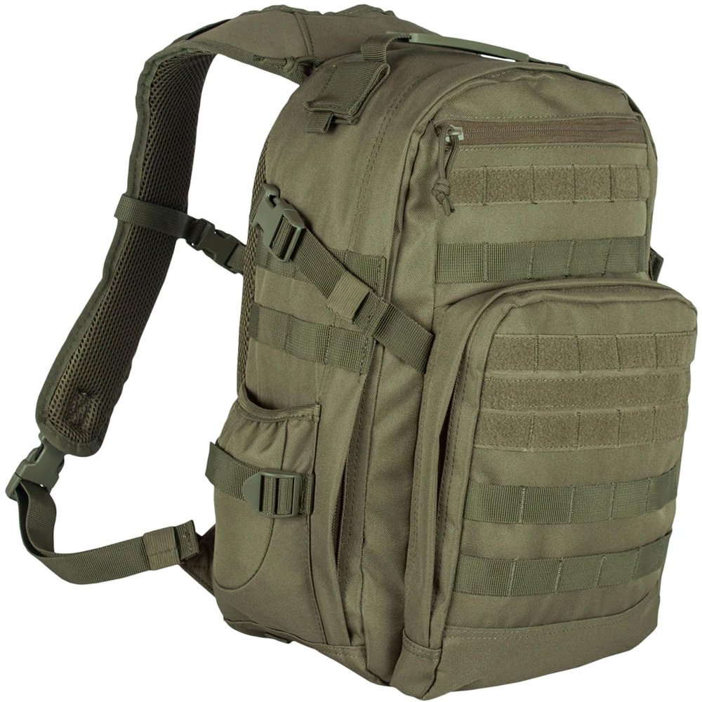 Fox Outdoor Products Liberty Tac Pack | 28L MOLLE Tactical Daypack with Dual Compartments, Hydration Pocket & Organizer Panel, Olive Drab