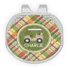 YouCustomizeIt Personalized Golfer's Plaid Golf Ball Marker - Hat Clip - Silver view 1
