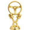 Crown Awards Steering Wheel Trophies with Custom Engraving, 6" Personalized Driving Trophy On Black Base 10 Pack view 2
