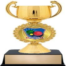 Crown Awards Bocce Ball Trophies with Custom Engraving, 6" Personalized Bocce Ball Trophy On Black Base 10 Pack Prime