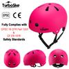 TurboSke Skateboard Helmet, BMX Helmet, Multi-Sport Helmet, Bike Helmet for Kids, Youth, Men, Women (Pink, S/M (20.5"-22.8")) view 2