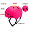 TurboSke Skateboard Helmet, BMX Helmet, Multi-Sport Helmet, Bike Helmet for Kids, Youth, Men, Women (Pink, S/M (20.5"-22.8")) view 3