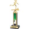 DINN BROS Set of 3 - Soccer Trophies with Free Engraving - Girls - 10 inch view 2