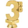 Crown Awards 3rd Place Trophies with Custom Engraving, 6" Personalized Third Place Award Trophy On Black Base 10 Pack view 2