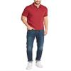 Nautica Men's Classic Fit Short Sleeve Dual Tipped Collar Polo Shirt Shirt, -Burgundy, Large view 2