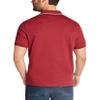Nautica Men's Classic Fit Short Sleeve Dual Tipped Collar Polo Shirt Shirt, -Burgundy, Large view 3