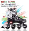Kuxuan Boys Adjustable Inline Skates with Light up Wheels, Fun Illuminating Skates for Kids Girls Youth view 2