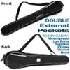 Athletico Lacrosse Stick Bag - Lax Equipment Bags (Black) view 3