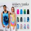 Colortone Unisex Tie Dye Tank Top, Jelly Bean, Medium view 2